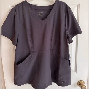 Jaanuu Women's Gray Scrub Top